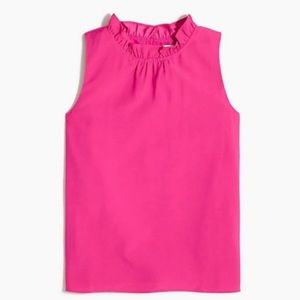 NWT J. Crew ruffleneck sleeveless top